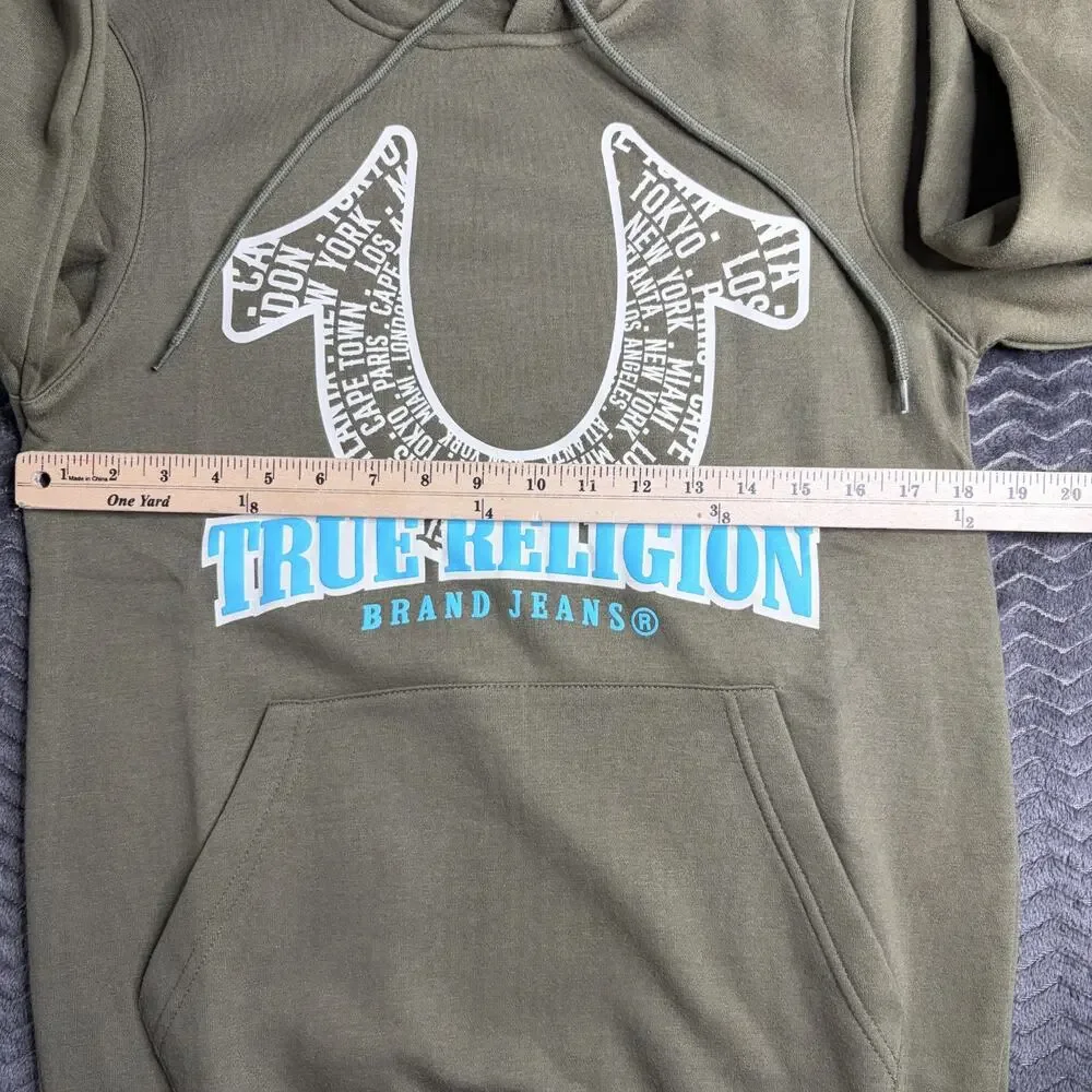 True Religion Pullover Hoodie kalamata spiral horseshoe Men’s Size XS